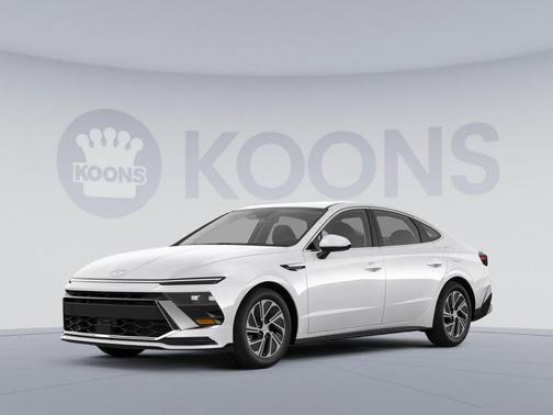 Serenity White 2026 Hyundai SONATA Hybrid Base