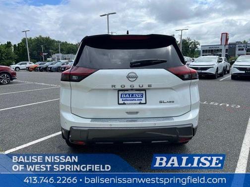 White / Black 2025 Nissan Rogue SL