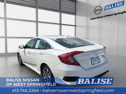 White 2017 Honda Civic EX