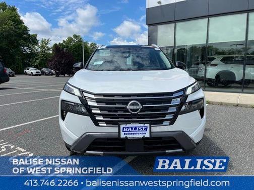 White / Black 2025 Nissan Rogue SL