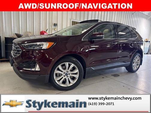 Burgundy Velvet Metallic Tinted Clearcoat 2019 Ford Edge Titanium
