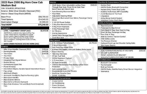 2023 RAM 2500 BIG HORN