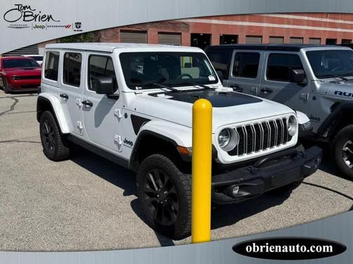 Bright White Clearcoat 2025 Jeep Wrangler 4xe Sahara