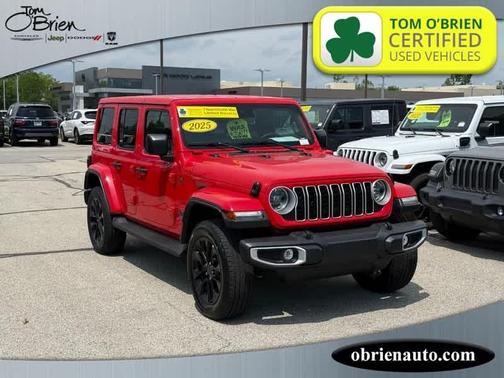 Firecracker Red Clearcoat 2025 Jeep Wrangler 4xe Sahara