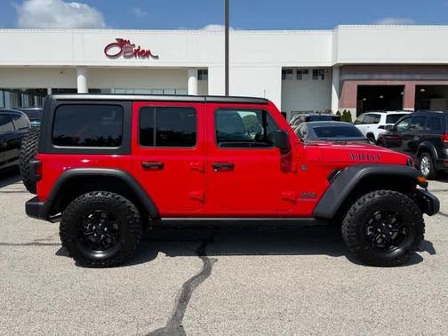 Firecracker Red Clearcoat 2025 Jeep Wrangler 4xe Sport