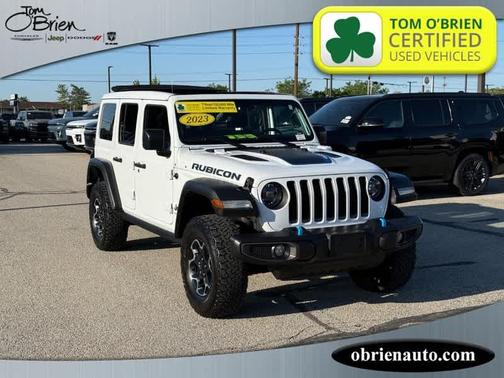 Bright White Clearcoat 2023 Jeep Wrangler 4xe Rubicon