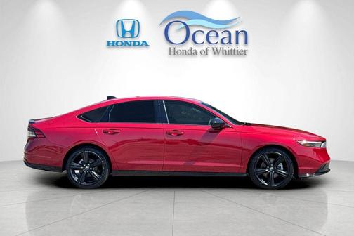 Radiant Red Metallic 2024 Honda Accord Hybrid Sport-L