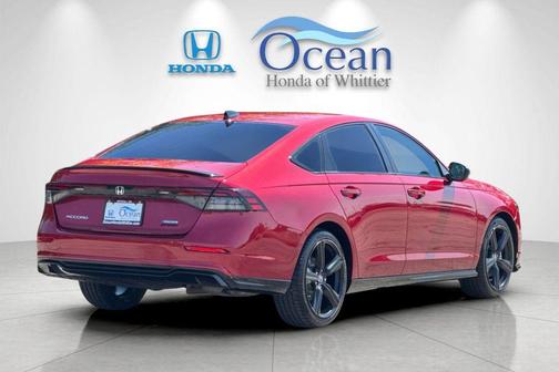 Radiant Red Metallic 2024 Honda Accord Hybrid Sport-L