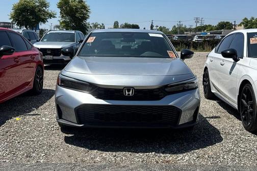Solar Silver Metallic 2025 Honda Civic Sport