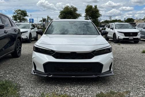Platinum White Pearl 2025 Honda Civic Sport