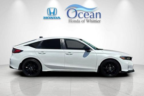 Platinum White Pearl 2025 Honda Civic Sport