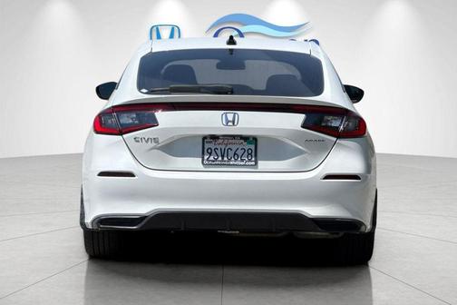 Platinum White Pearl 2025 Honda Civic Sport