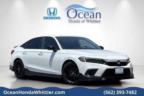 Platinum White Pearl 2022 Honda Civic Sport