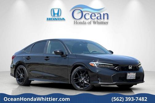 Crystal Black Pearl 2025 Honda Civic Sport