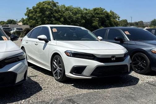 Platinum White Pearl 2024 Honda Civic Touring