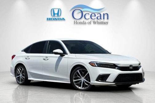 Platinum White Pearl 2024 Honda Civic Touring