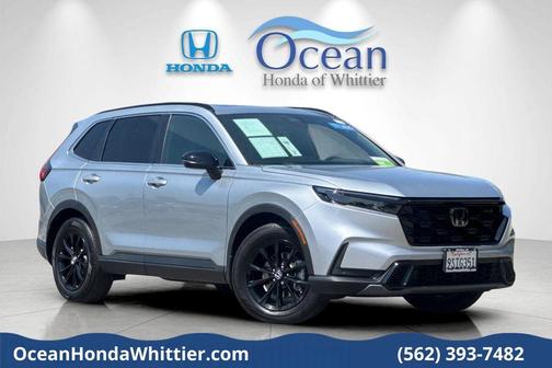 Solar Silver Metallic 2025 Honda CR-V Hybrid Sport-L