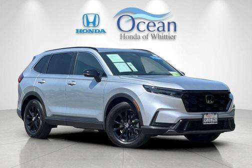 Solar Silver Metallic 2025 Honda CR-V Hybrid Sport-L