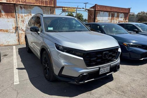 Solar Silver Metallic 2025 Honda CR-V Hybrid Sport-L