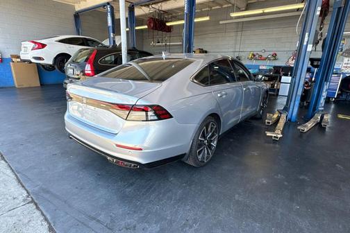 Solar Silver Metallic 2025 Honda Accord Hybrid Touring