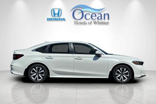 Platinum White Pearl 2026 Honda Civic LX