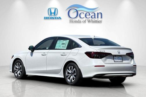 Platinum White Pearl 2026 Honda Civic LX
