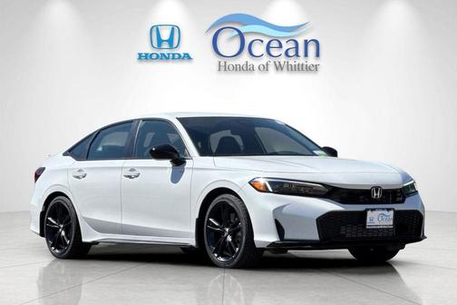 Platinum White Pearl 2026 Honda Civic Si Base