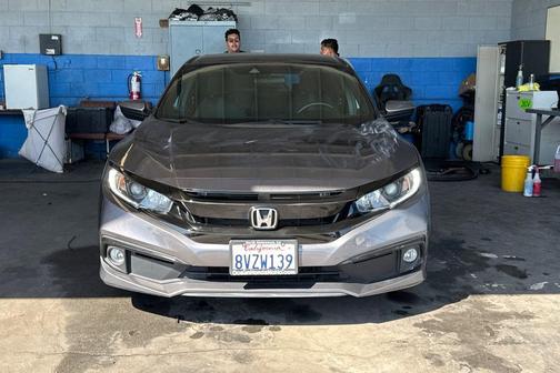 Modern Steel Metallic 2021 Honda Civic Sport