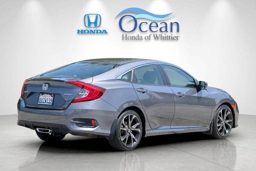 Modern Steel Metallic 2021 Honda Civic Sport