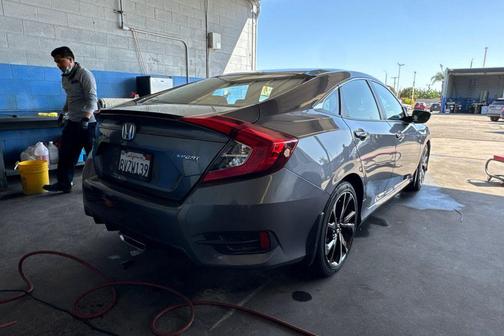 Modern Steel Metallic 2021 Honda Civic Sport