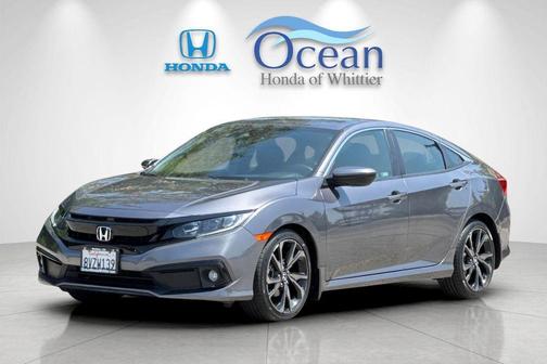 Modern Steel Metallic 2021 Honda Civic Sport