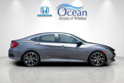 Modern Steel Metallic 2021 Honda Civic Sport