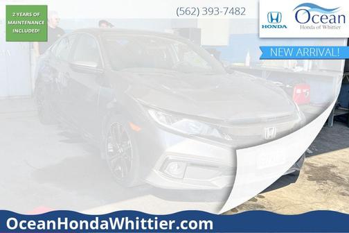 Modern Steel Metallic 2021 Honda Civic Sport