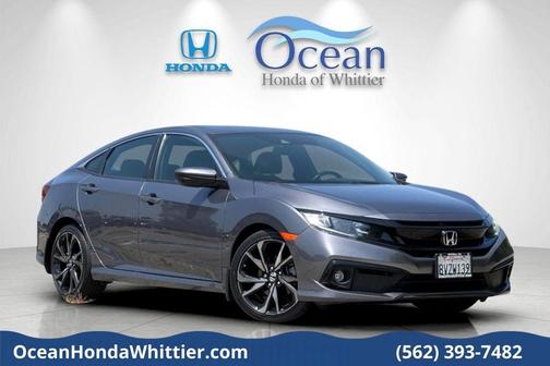 Modern Steel Metallic 2021 Honda Civic Sport