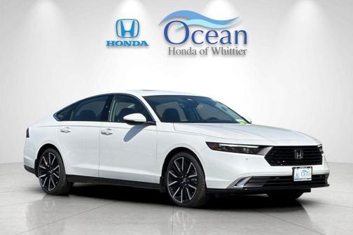 Platinum White Pearl 2026 Honda Accord Hybrid Touring