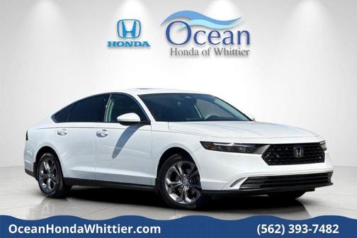 Platinum White Pearl 2024 Honda Accord EX