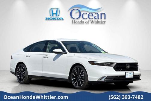 Platinum White Pearl 2026 Honda Accord Hybrid Touring