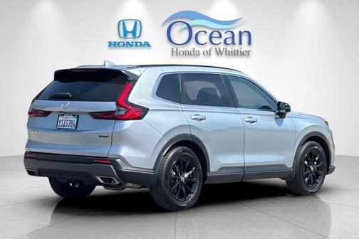 Solar Silver Metallic 2025 Honda CR-V Hybrid Sport-L