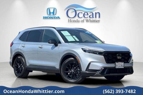 Solar Silver Metallic 2025 Honda CR-V Hybrid Sport-L