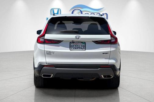 Platinum White Pearl 2025 Honda CR-V Hybrid Sport-L