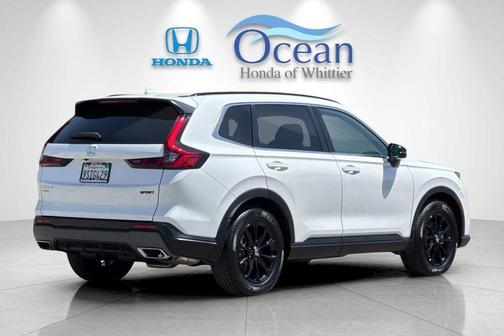 Platinum White Pearl 2025 Honda CR-V Hybrid Sport-L