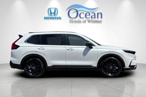 Platinum White Pearl 2025 Honda CR-V Hybrid Sport-L