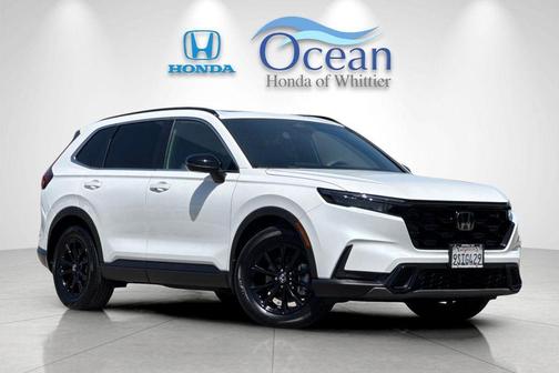 Platinum White Pearl 2025 Honda CR-V Hybrid Sport-L