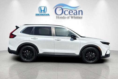 Platinum White Pearl 2025 Honda CR-V Hybrid Sport-L
