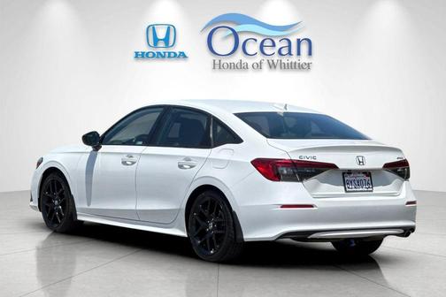 Platinum White Pearl 2022 Honda Civic Sport