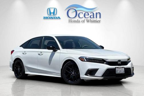 Platinum White Pearl 2022 Honda Civic Sport