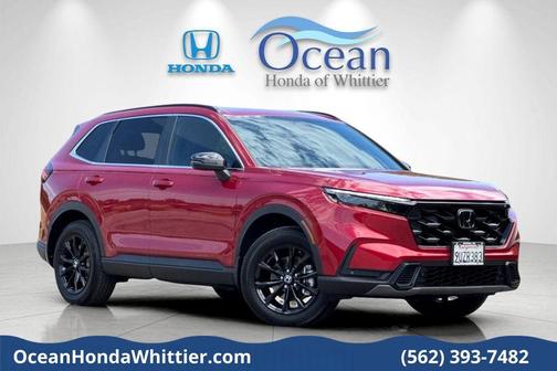 Radiant Red Metallic 2025 Honda CR-V Hybrid Sport-L