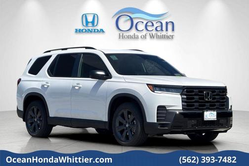 Platinum White Pearl 2026 Honda Pilot Sport