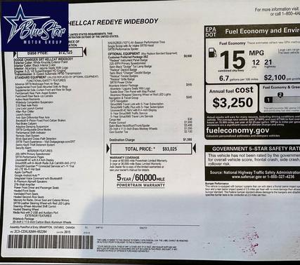 2021 Dodge Charger SRT Hellcat