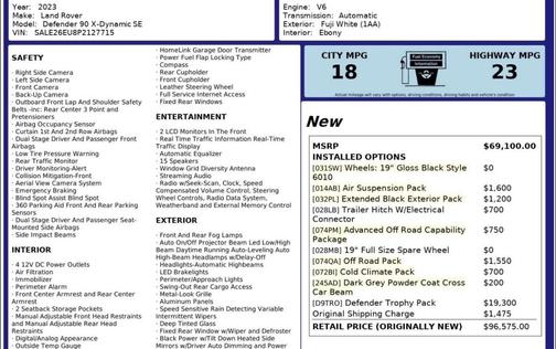 Fuji White 2023 Land Rover Defender 90 X-Dynamic SE
